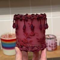 Image 1 of honeydew magnolia scented vday candle