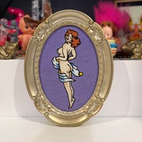 Image 3 of Lavender lady embroidery