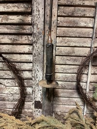 Image 4 of #1.. OLde Crows and Broom ~ Wreath ~ On Candle Sconce ~ Candle~ 