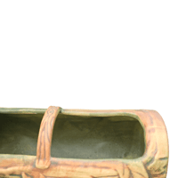 Image 6 of Antique 1920s Weller Pottery Log Planter 