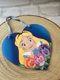 Image 1 of Alice In Wonderland Painting - Heart Shape