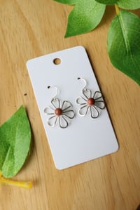 Image 2 of Silver Flower Earrings (3 pairs available)