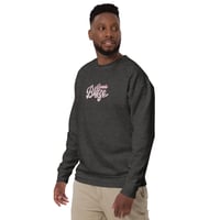 Image 4 of Large Embroidery Charcoal Sweatshirt