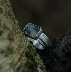 Image of Moss Agate Woods Ring