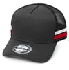 Aussie Retro Trucker Cap Black - Black - White -Red