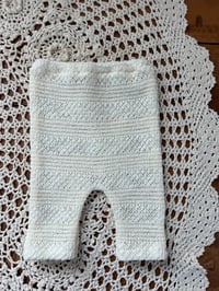 Image 6 of Cream Knit Newborn Pants