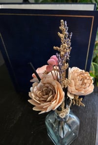 Image 1 of Blush and Cocoa Floral Reed Diffuser