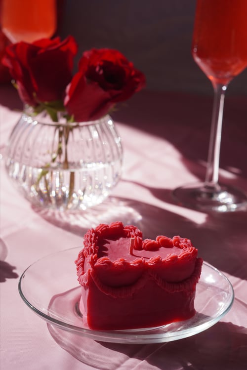 Image of Heart Cake Candle