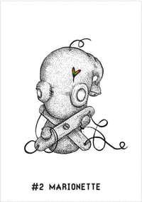 Image 2 of A4 Pearlescent Prints: Astro Puppets Series