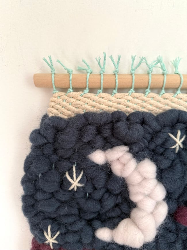 Starry Night. Woven wall hanging