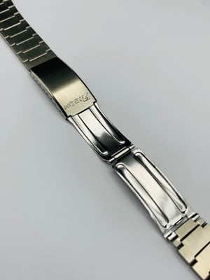 Image of Rare 1970's heavy duty Ricoh stainless steel watch strap bracelet,New Old Stock,mint,17.5mm