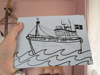 FYSHing Boat Prints A5