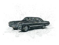 Supernatural Impala “Baby” 11x14 Signed Print