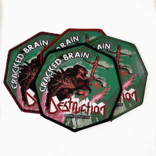 Image of Destruction - Cracked Brain Woven Patch 