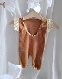 Image 3 of Newborn bodysuit for photo shoots | Molly | cinnamon | fotorequisiten