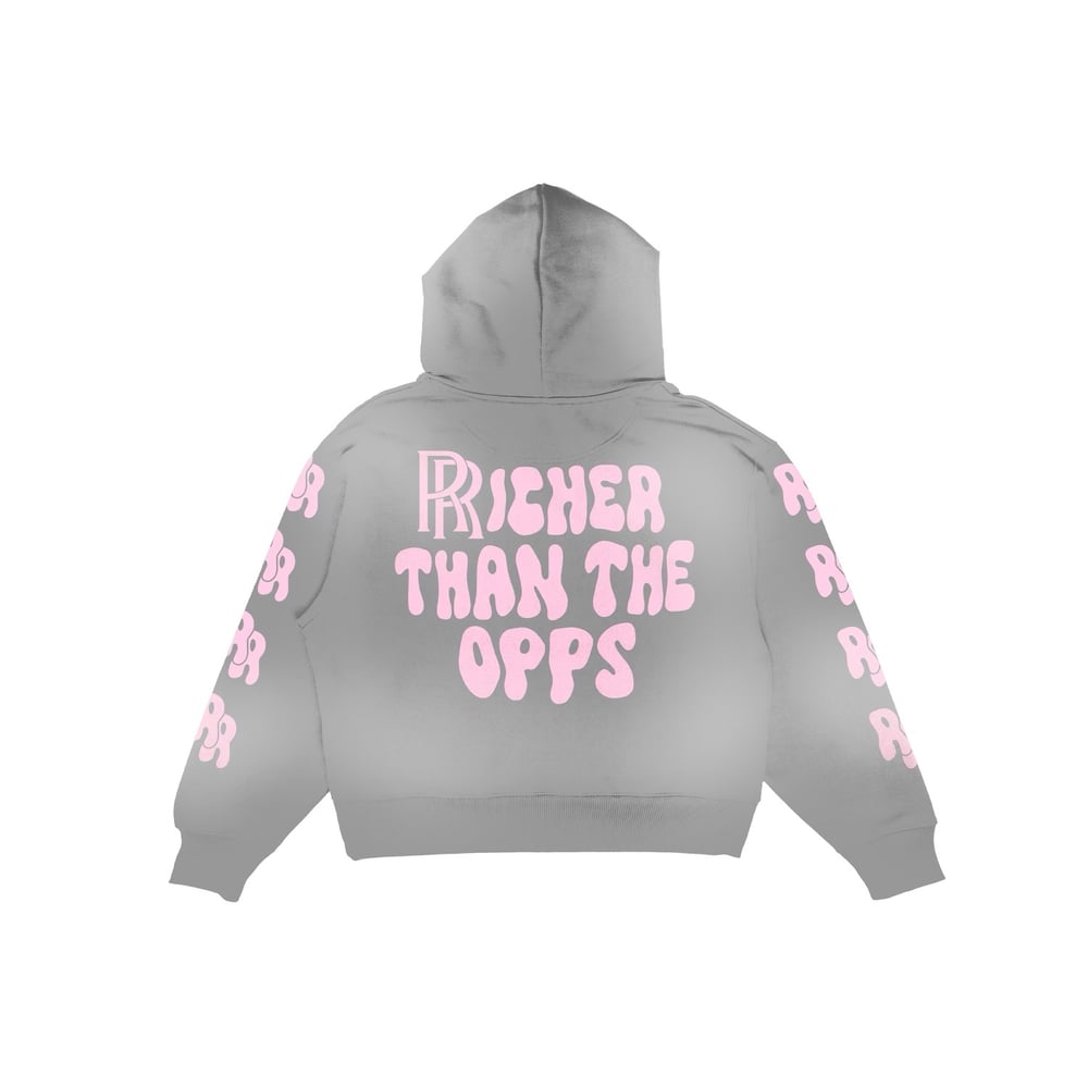 RTTO "Wavy" 4 Logo Zip Up in Stone
