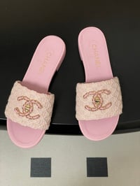 Image 1 of CC Tweed Slippers