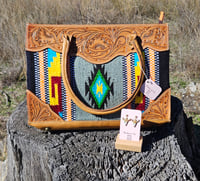 Image 1 of Monica Saddle Blanket Handbag - SKU 694