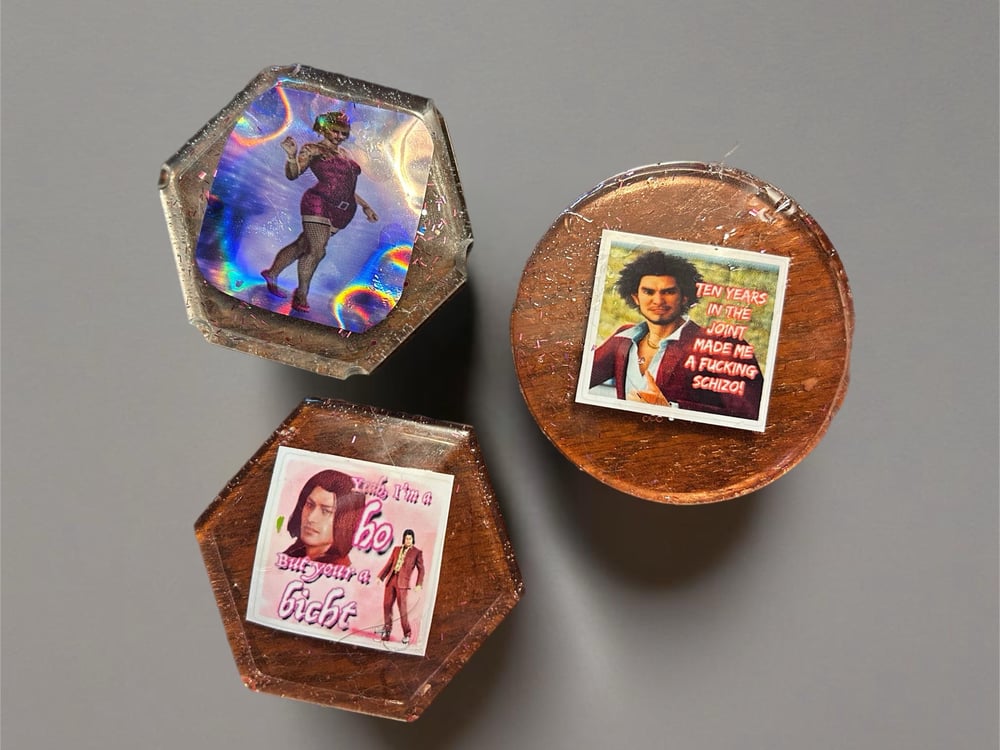 Image of Small Yakuza Resin Coasters 