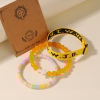 Image 4 of 3pc what would jesus do wwjd bracelets women men cross hwlf bracelet he would love first pink elevat