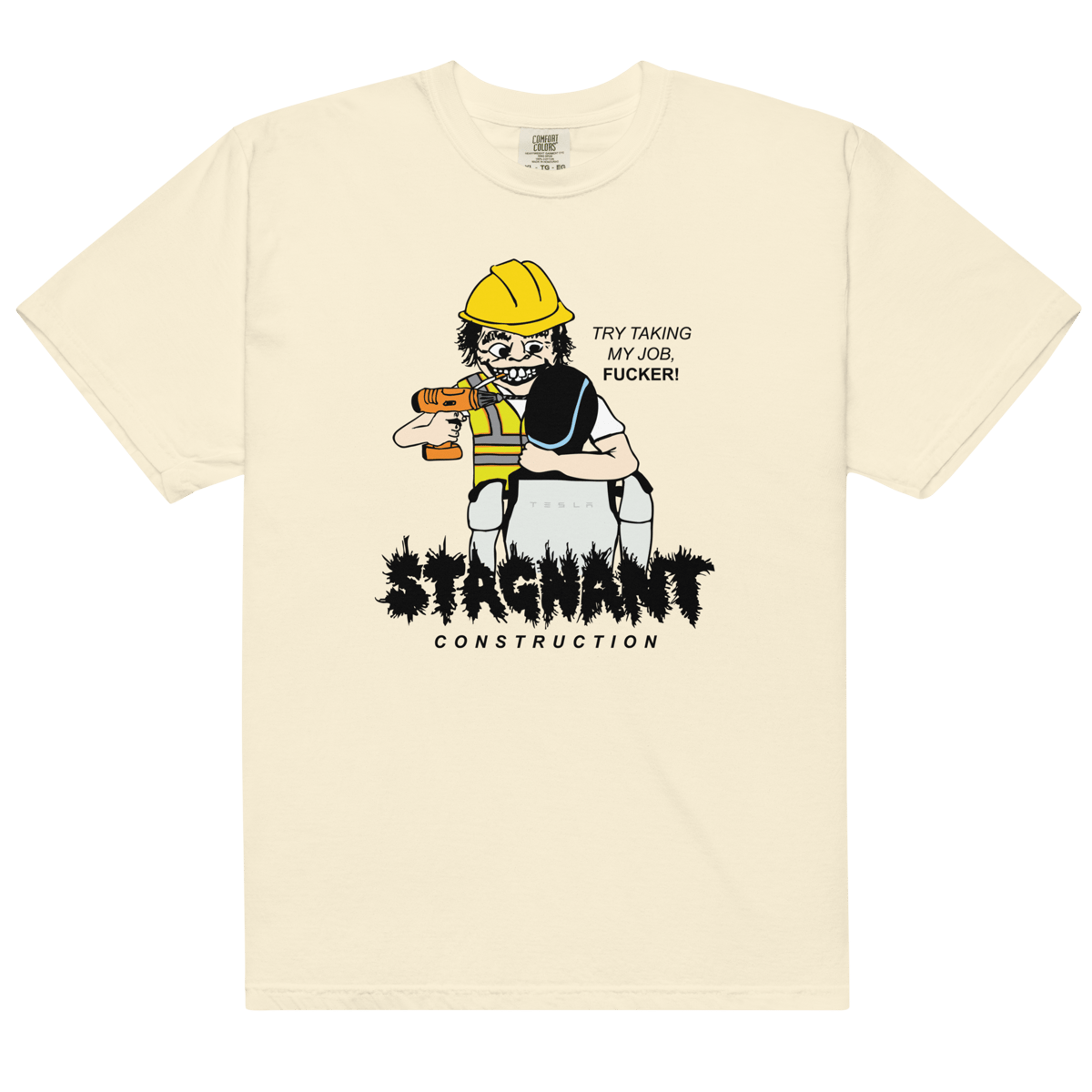 Image of AI Sucks Tee (Ivory)