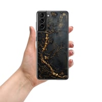 Image 16 of Gold and Black Tattered Texture Gnarled Roots Goth Inspired Clear Case for Samsung®