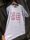 Energies White with Purple Writing 70s style shirt Size 26