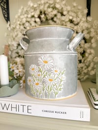 Image 1 of SALE! The Daisy Garden Milk Churn