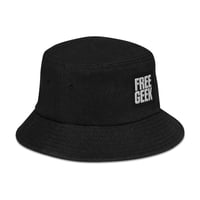 Image 3 of Denim Bucket Hat (Free Geek Original Logo)
