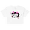BETTY FLOWERS WHITE CROP TOP