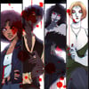 Vampires and hunters mini prints