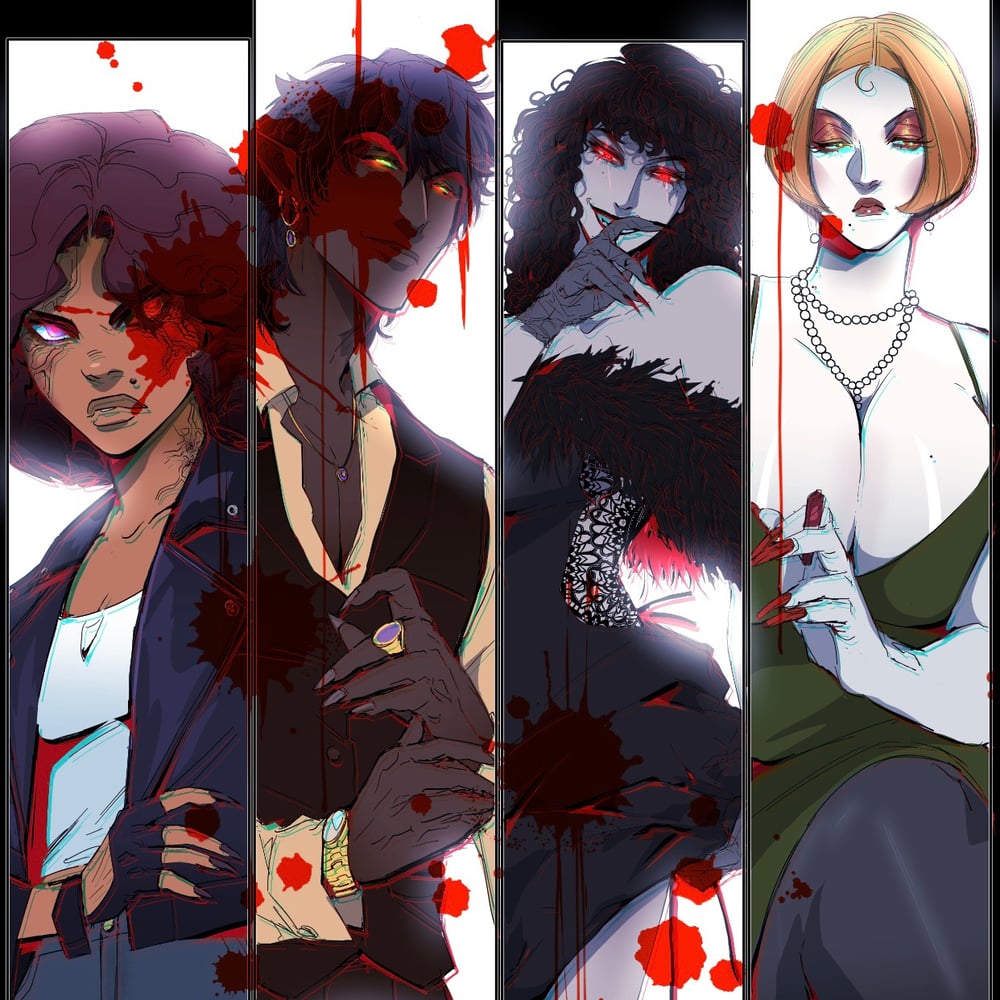 Vampires and hunters mini prints