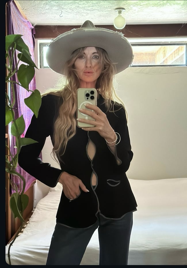 late 60s Ossie Clark jacket blouse 