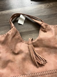 Image 2 of NWT tan tassel bag