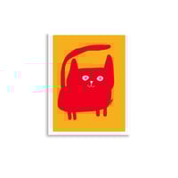 Gato Rojo Art Print