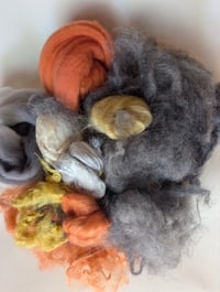 Image 7 of Regal Moth Inspired Fiber Kit For Blending, Carding, Spinning, Felting