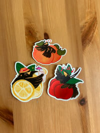 Image 2 of FRUITY CROWS STICKER SET 