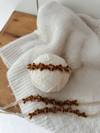 Image 3 of Rustic Caramel bows tieback