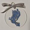 Acrylic Blue Bird Ornament No. 3