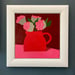 Image of Roses in a Red Jug