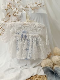 Image 2 of Photo prop | Newborn girls dress for photo shoots | Bella | blue and white