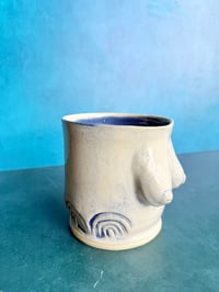 Image 2 of Blue and White Titty Tumbler No. 3