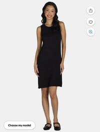 Image of XL Blue Reverse Geode Dress w Pockets