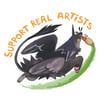 Support Real Artists sticker 