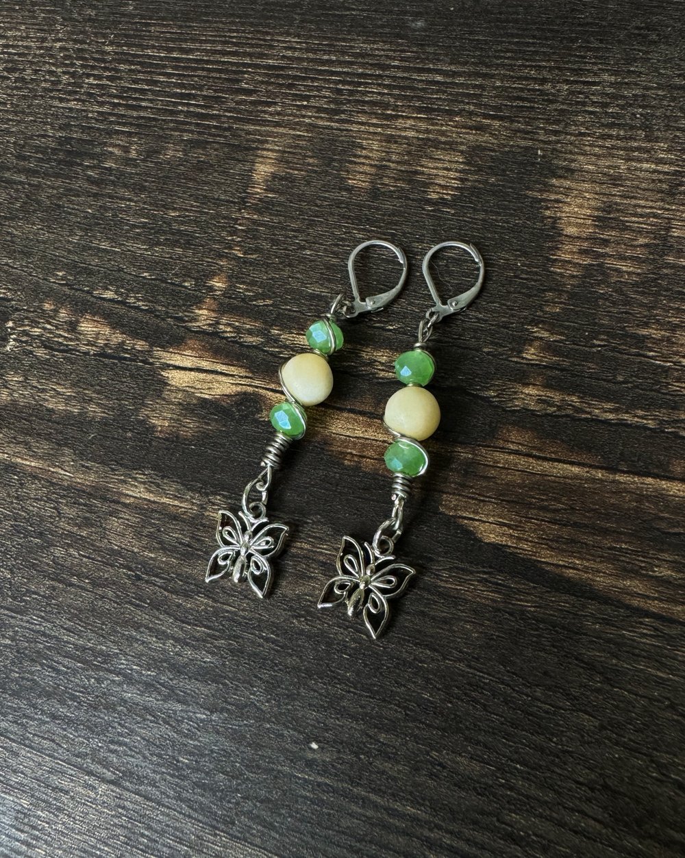 Image of Positive Vibes Earrings w/ Yellow Calcite