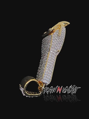 Image of Iced out clipper pendant  and chain