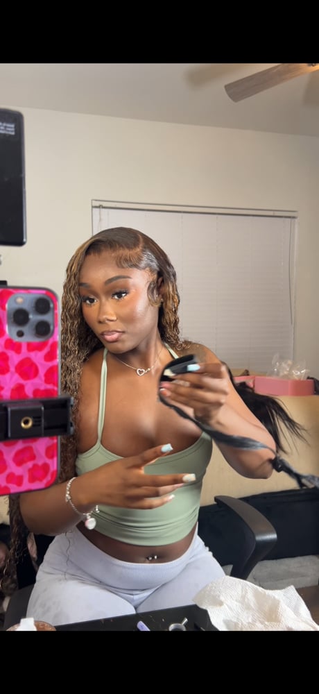 Image of Highlight 13x6 HD Lace Curly Wig 28"