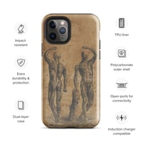 Image 3 of Antique Anatomical Illustration Human Muscular System Tough Case for iPhone®