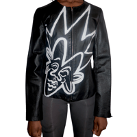 Image 1 of SAIbysai Black Leather Jacket 