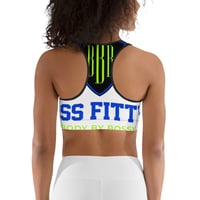 Image 5 of BossFitted Neon Green and Blue Sports bra
